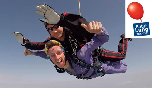 british lung foundation charity skydiving